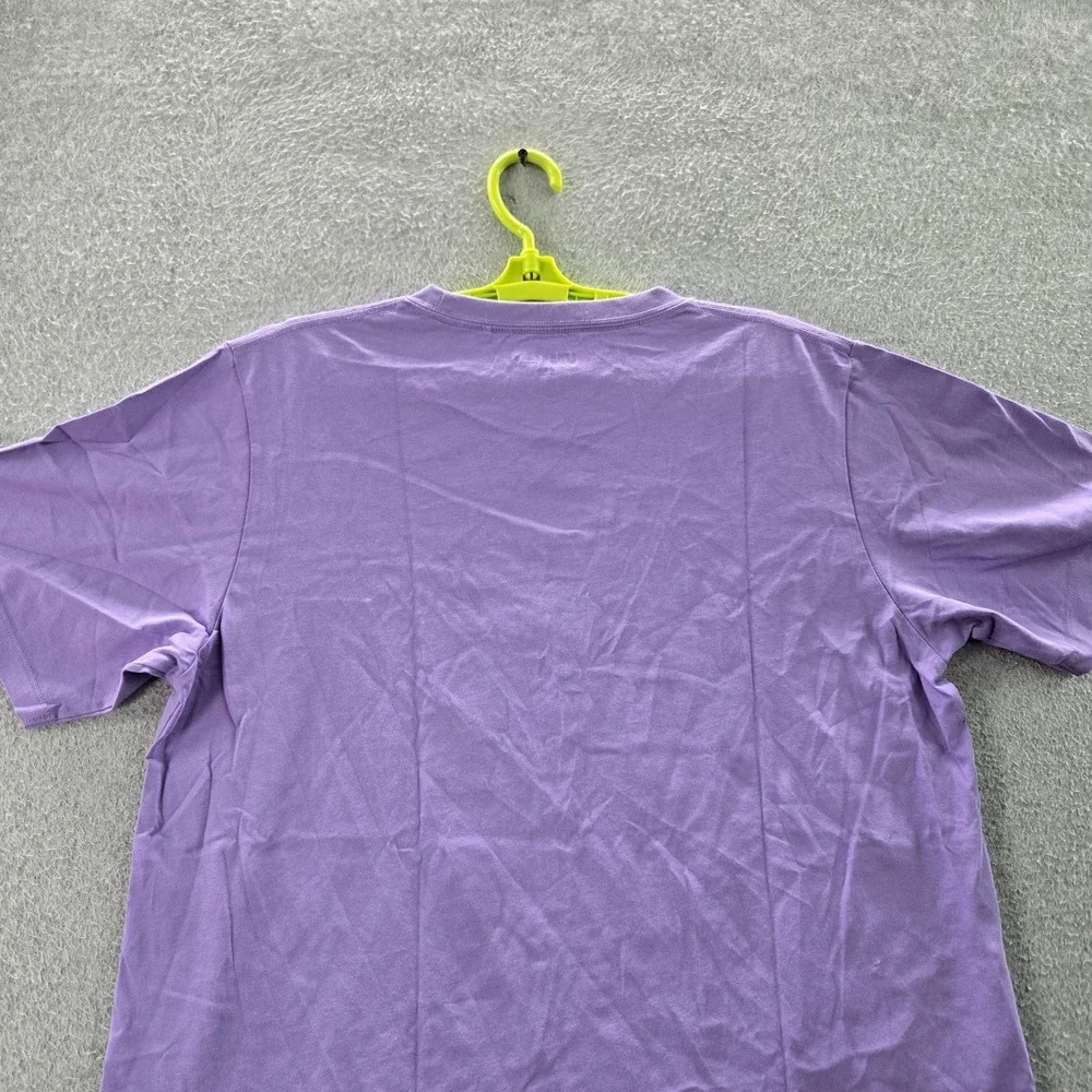 Uniqlo Women Shirt XL Purple Graphic Print Kuromi Cat‎ Short Sleeve